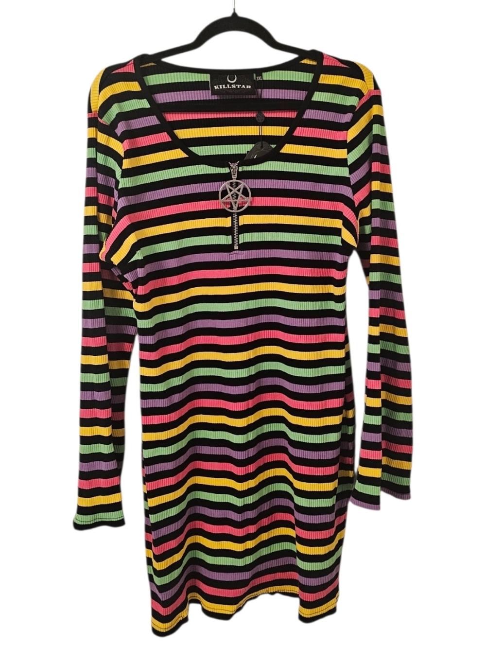Rainbow Killstar Women's Lick the Rainbow Ribbbed Dress